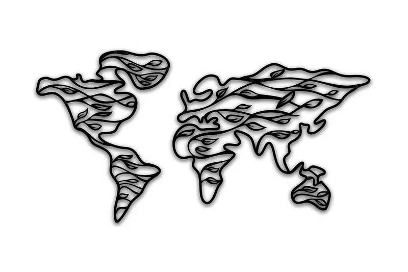 Dekorativ Väggdekor 91x47 cm - Svart - Inredning & dekor - Väggdekor - Skyltar - Plåtskylt