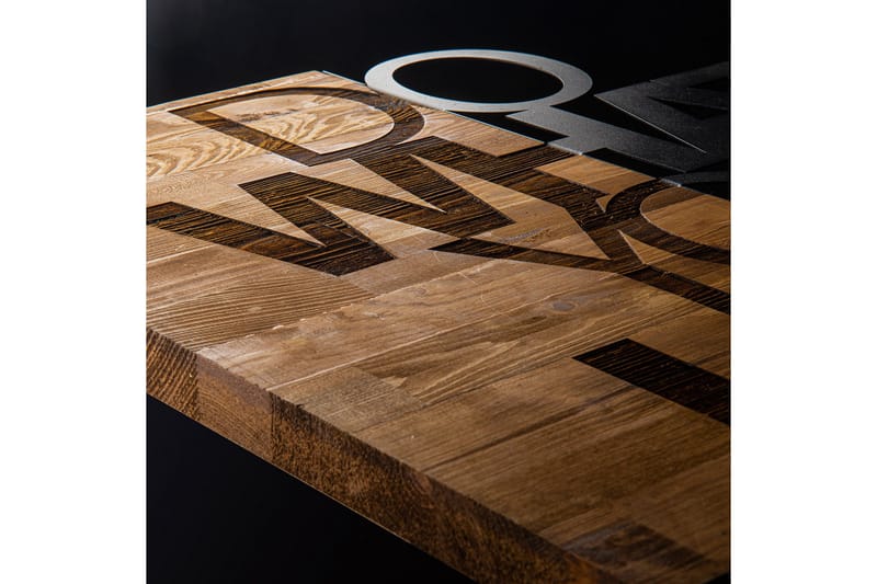 Do What You Love Väggdekor - Svart/Valnöt - Inredning & dekor - Väggdekor - Skyltar - Plåtskylt