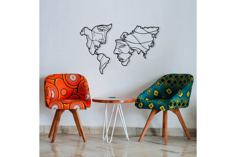 Duplicate 2 Väggdekor - Svart - Inredning & dekor - Väggdekor - Skyltar - Plåtskylt