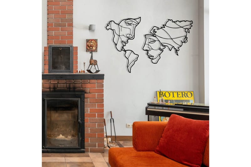 Duplicate 2 Väggdekor - Svart - Inredning & dekor - Väggdekor - Skyltar - Plåtskylt