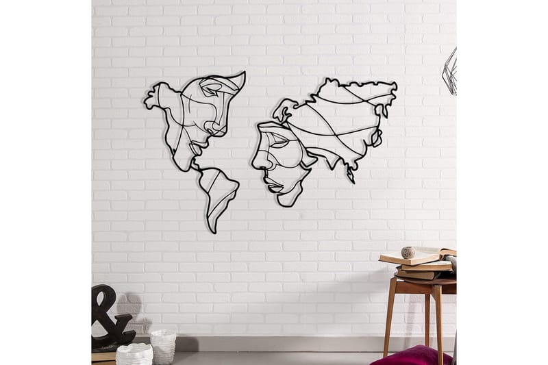 Duplicate 2 Väggdekor - Svart - Inredning & dekor - Väggdekor - Skyltar - Plåtskylt