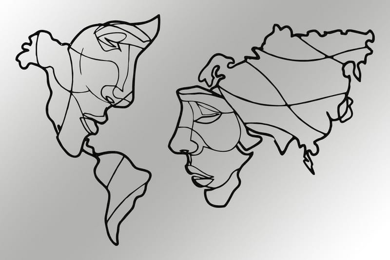 Duplicate Väggdekor - Svart - Inredning & dekor - Väggdekor - Skyltar - Plåtskylt