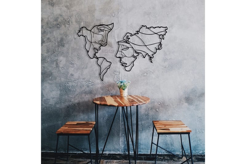 Duplicate Väggdekor - Svart - Inredning & dekor - Väggdekor - Skyltar - Plåtskylt