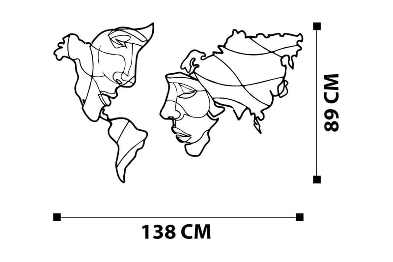 Duplicate Väggdekor - Svart - Inredning & dekor - Väggdekor - Skyltar - Plåtskylt