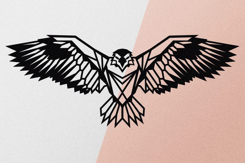 Eagle 3 Metal Decor Väggdekor - Svart - Inredning & dekor - Väggdekor - Skyltar - Plåtskylt