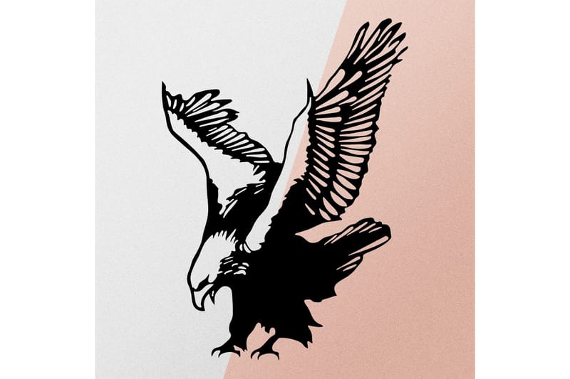 Eagle Metal Decor Väggdekor - Svart - Inredning & dekor - Väggdekor - Skyltar - Plåtskylt