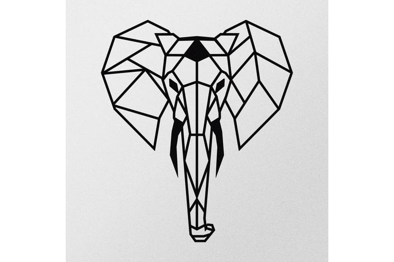 ELEPHANT Väggdekor Svart - Inredning & dekor - Väggdekor - Skyltar - Plåtskylt