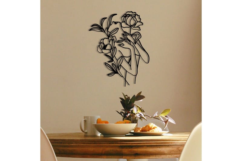 Elif Väggdekor - Svart - Inredning & dekor - Väggdekor - Skyltar - Plåtskylt