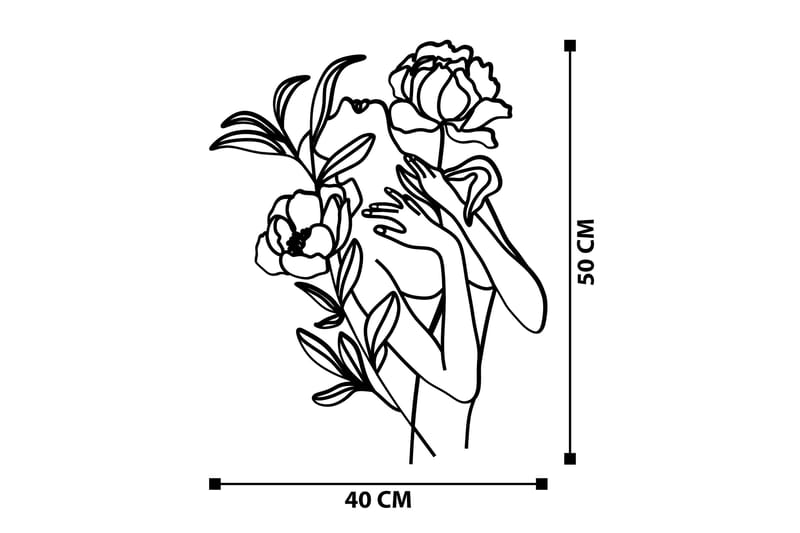 Elif Väggdekor - Svart - Inredning & dekor - Väggdekor - Skyltar - Plåtskylt