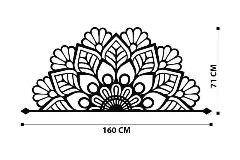 Esila Väggdekor - Svart - Inredning & dekor - Väggdekor - Skyltar - Plåtskylt