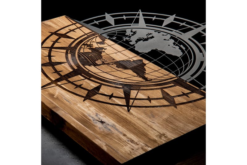 Esila Väggdekor - Svart/Valnöt - Inredning & dekor - Väggdekor - Skyltar - Plåtskylt