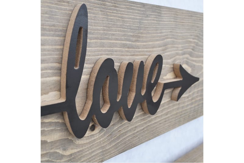 Evila Väggdekoration Love Live Laugh' - Trä - Inredning & dekor - Väggdekor - Skyltar - Plåtskylt