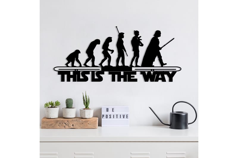 Evolution Väggdekor - Svart - Inredning & dekor - Väggdekor - Skyltar - Plåtskylt