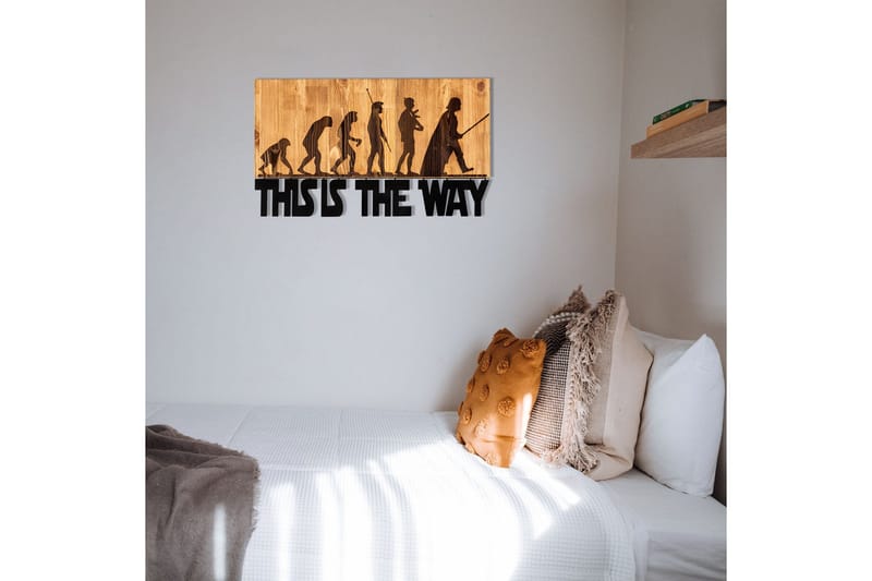 Evolution Väggdekor - Svart/Valnöt - Inredning & dekor - Väggdekor - Skyltar - Plåtskylt