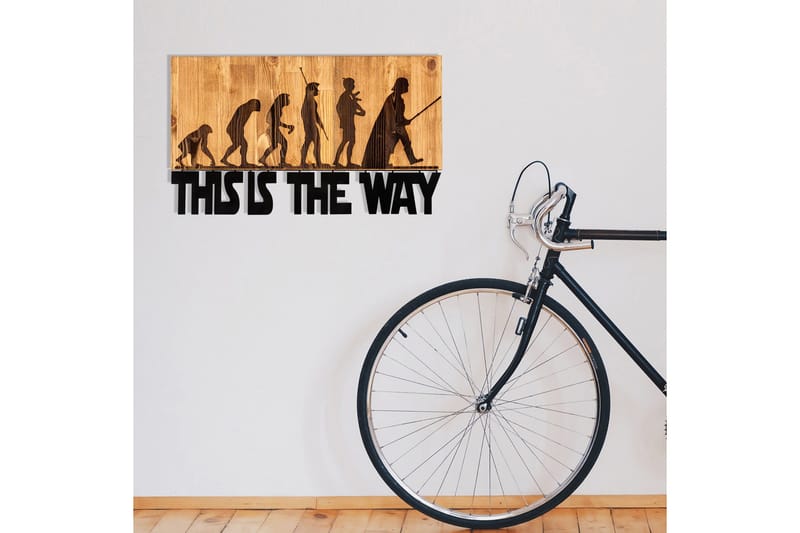 Evolution Väggdekor - Svart/Valnöt - Inredning & dekor - Väggdekor - Skyltar - Plåtskylt