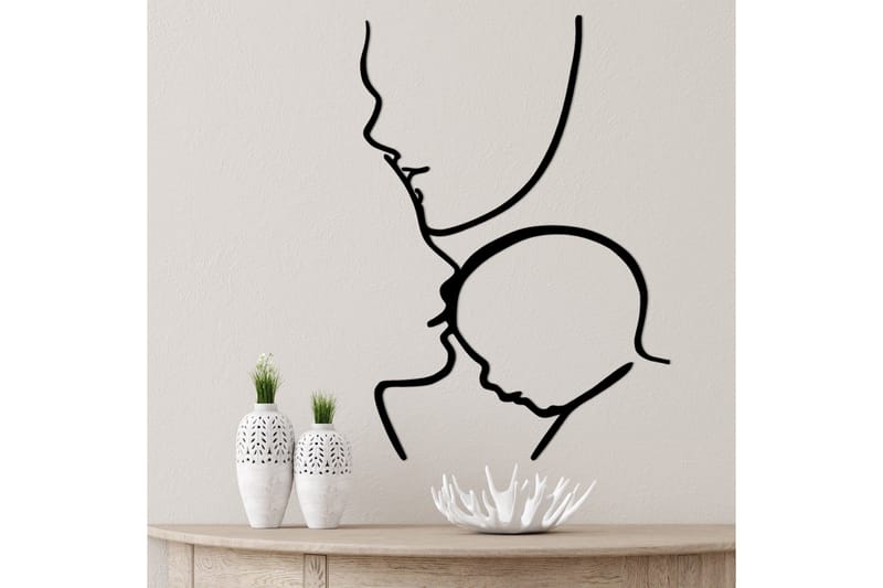 Family Väggdekor - Svart - Inredning & dekor - Väggdekor - Skyltar - Plåtskylt