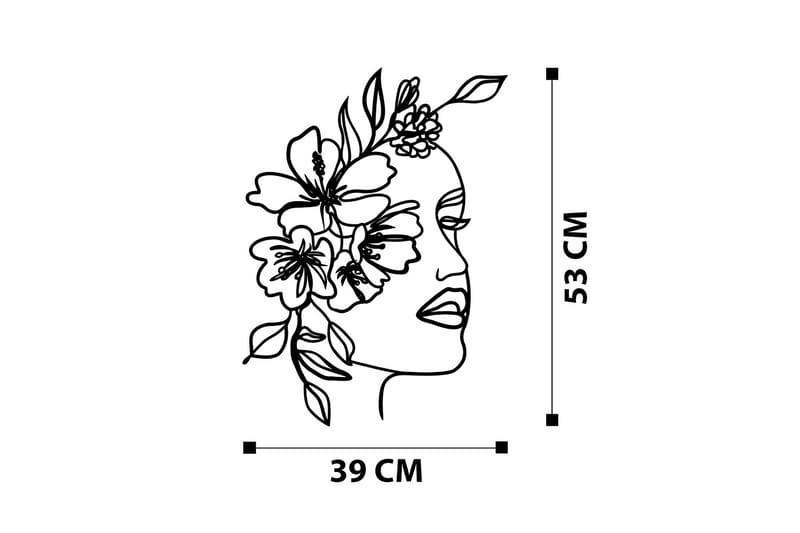 Farfalla Väggdekor - Svart - Inredning & dekor - Väggdekor - Skyltar - Plåtskylt
