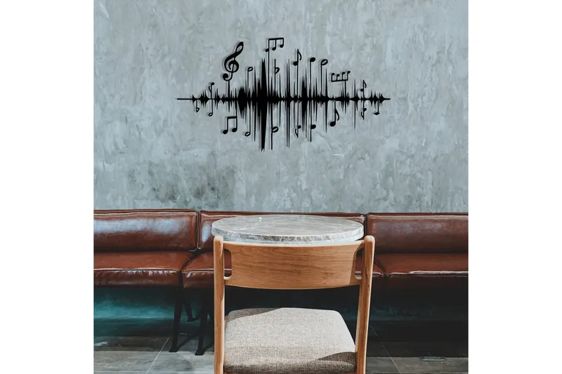 Feel the Music Väggdekor - Svart - Inredning & dekor - Väggdekor - Skyltar - Plåtskylt