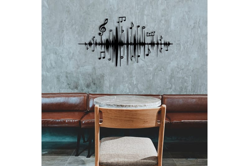 Feel the Music Väggdekor - Svart - Inredning & dekor - Väggdekor - Skyltar - Plåtskylt