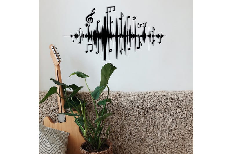Feel the Music Väggdekor - Svart - Inredning & dekor - Väggdekor - Skyltar - Plåtskylt