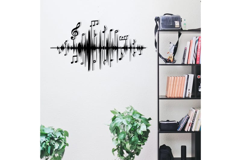 Feel the Music Väggdekor - Svart - Inredning & dekor - Väggdekor - Skyltar - Plåtskylt