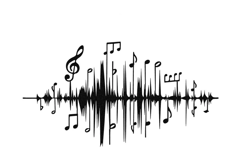 Feel the Music Väggdekor - Svart - Inredning & dekor - Väggdekor - Skyltar - Plåtskylt