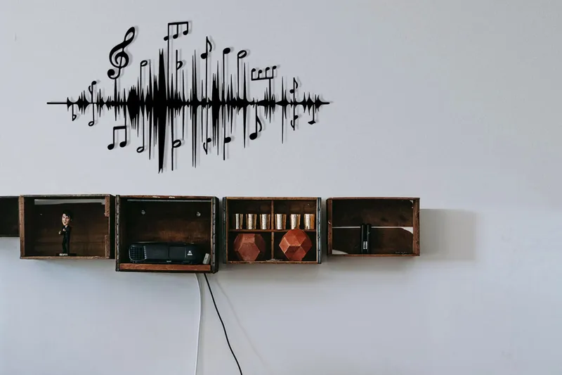 Feel the Music Väggdekor, Svart