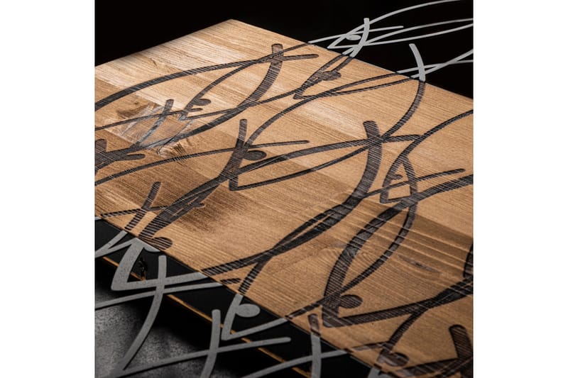 Fish Väggdekor - Svart/Valnöt - Inredning & dekor - Väggdekor - Skyltar - Plåtskylt