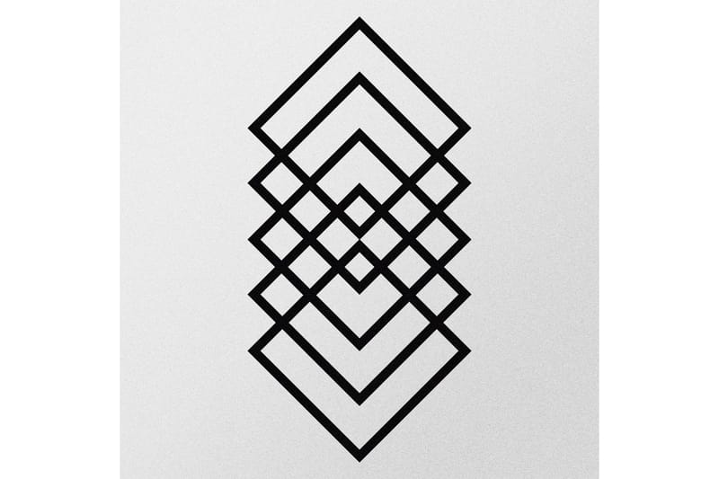GEOMETRY Väggdekor Svart - Inredning & dekor - Väggdekor - Skyltar - Plåtskylt