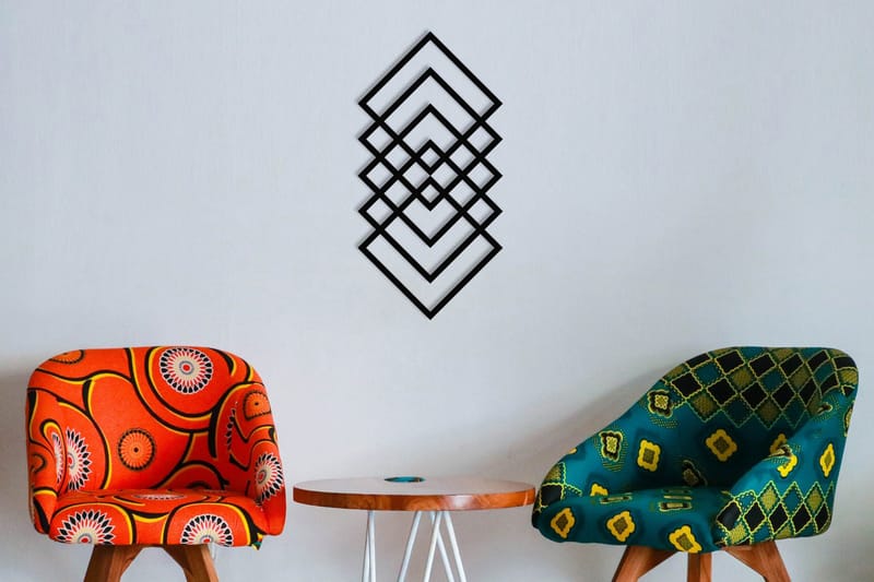 Geometry Väggdekor, Svart