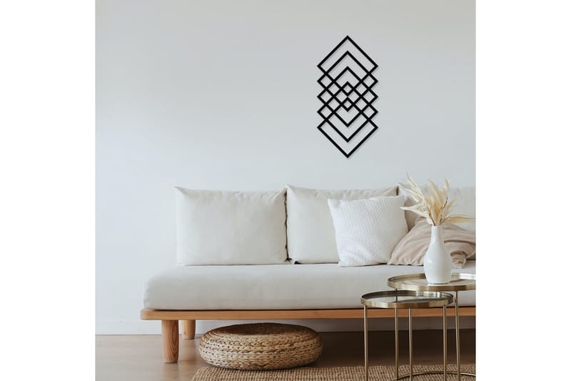 Geometry Väggdekor - Svart - Inredning & dekor - Väggdekor - Skyltar - Plåtskylt