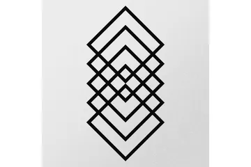 Geometry Väggdekor - Svart - Inredning & dekor - Väggdekor - Skyltar - Plåtskylt