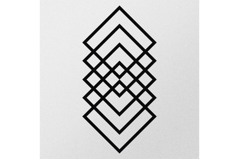 Geometry Väggdekor - Svart - Inredning & dekor - Väggdekor - Skyltar - Plåtskylt