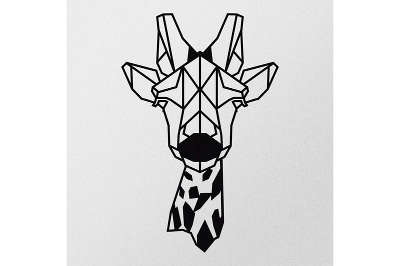 Giraffe Metal Decor Väggdekor - Svart - Inredning & dekor - Väggdekor - Skyltar - Plåtskylt