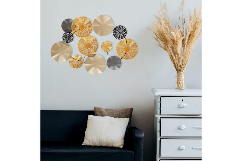 Gold Väggdekor - Flerfärgad - Inredning & dekor - Väggdekor - Skyltar - Plåtskylt