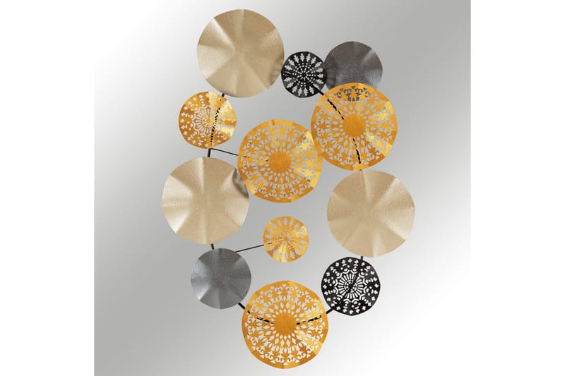 Gold Väggdekor - Flerfärgad - Inredning & dekor - Väggdekor - Skyltar - Plåtskylt