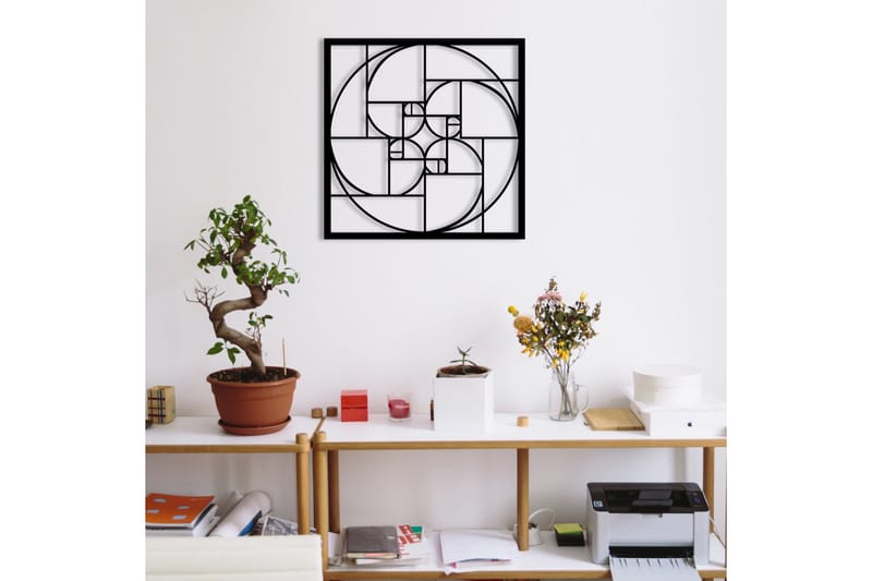 Golden Ratio Väggdekor - Svart - Inredning & dekor - Väggdekor - Skyltar - Plåtskylt