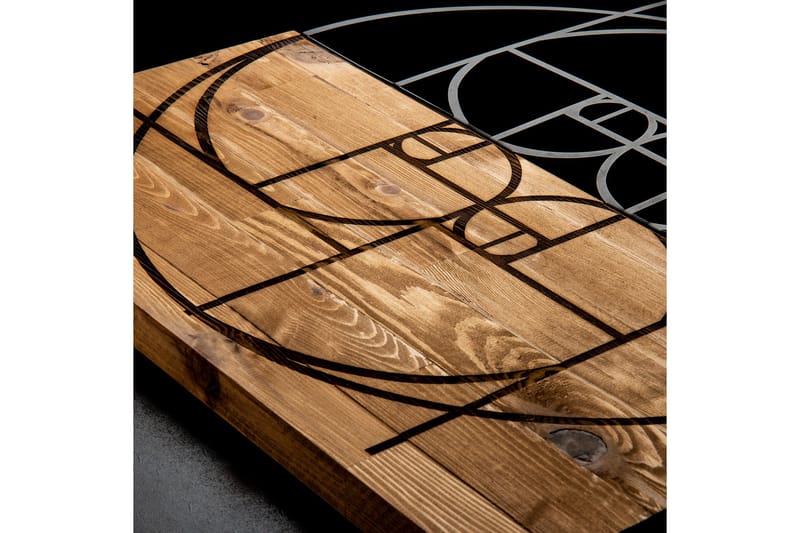 Golden Väggdekor - Svart/Valnöt - Inredning & dekor - Väggdekor - Skyltar - Plåtskylt