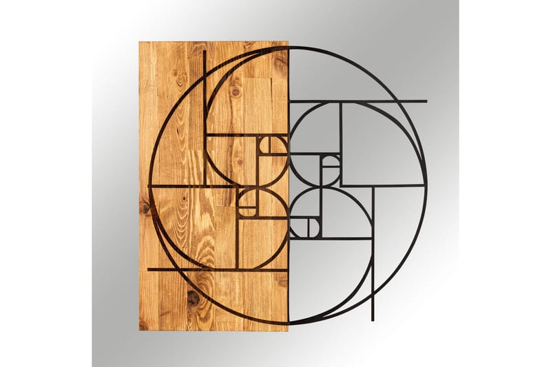 Golden Väggdekor - Svart/Valnöt - Inredning & dekor - Väggdekor - Skyltar - Plåtskylt