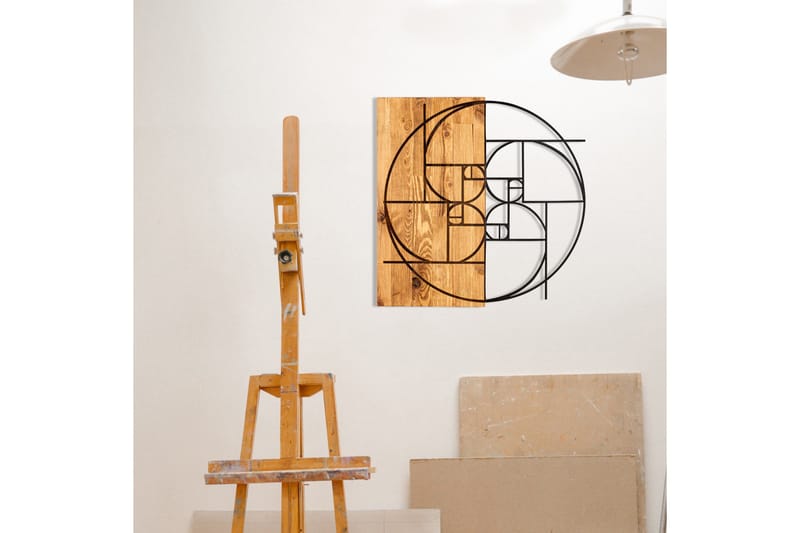 Golden Väggdekor - Svart/Valnöt - Inredning & dekor - Väggdekor - Skyltar - Plåtskylt