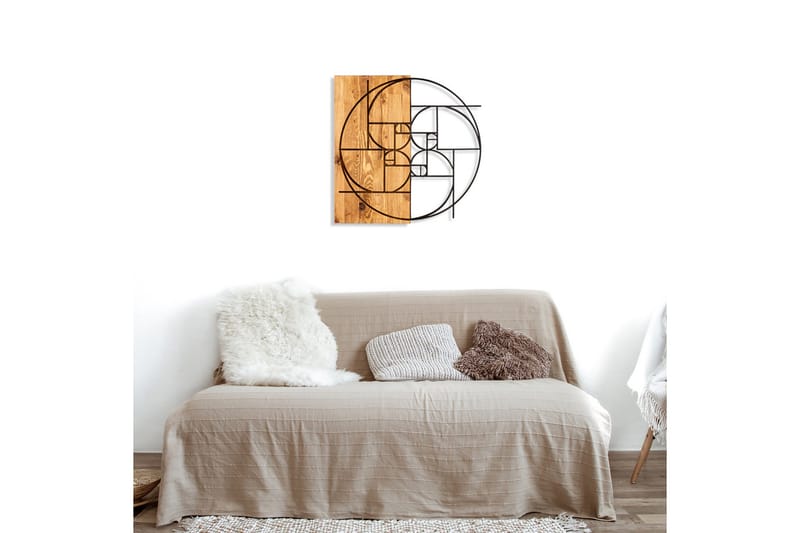 Golden Väggdekor - Svart/Valnöt - Inredning & dekor - Väggdekor - Skyltar - Plåtskylt