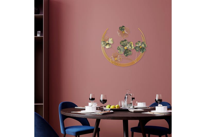 Haiyang Väggdekor - Grön/Guld - Inredning & dekor - Väggdekor - Skyltar - Plåtskylt