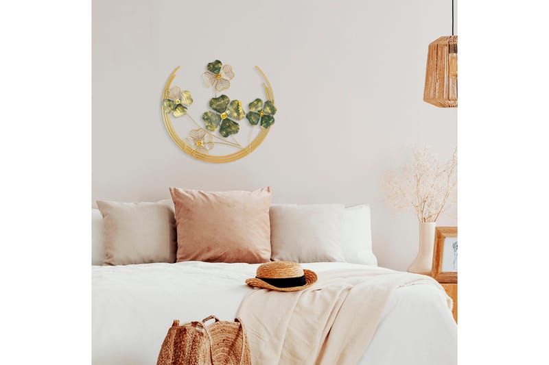 Haiyang Väggdekor - Grön/Guld - Inredning & dekor - Väggdekor - Skyltar - Plåtskylt