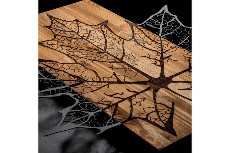 Hare Väggdekor - Svart/Valnöt - Inredning & dekor - Väggdekor - Skyltar - Plåtskylt