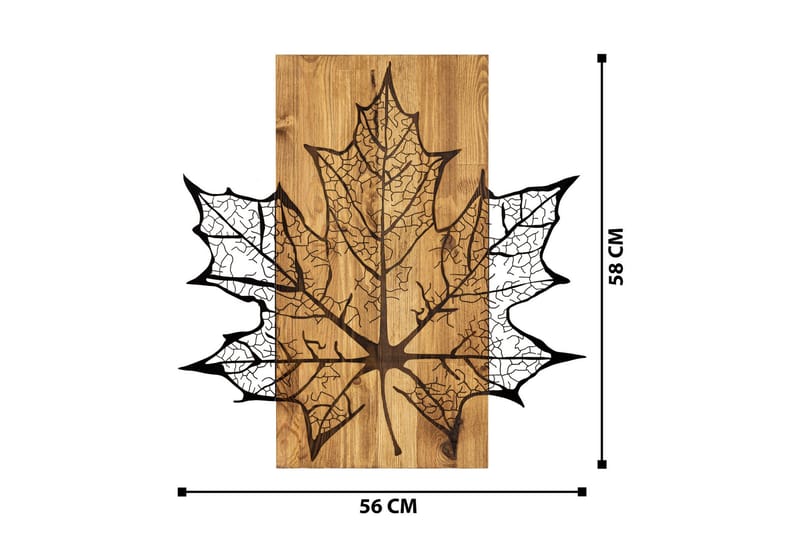 Hare Väggdekor - Svart/Valnöt - Inredning & dekor - Väggdekor - Skyltar - Plåtskylt