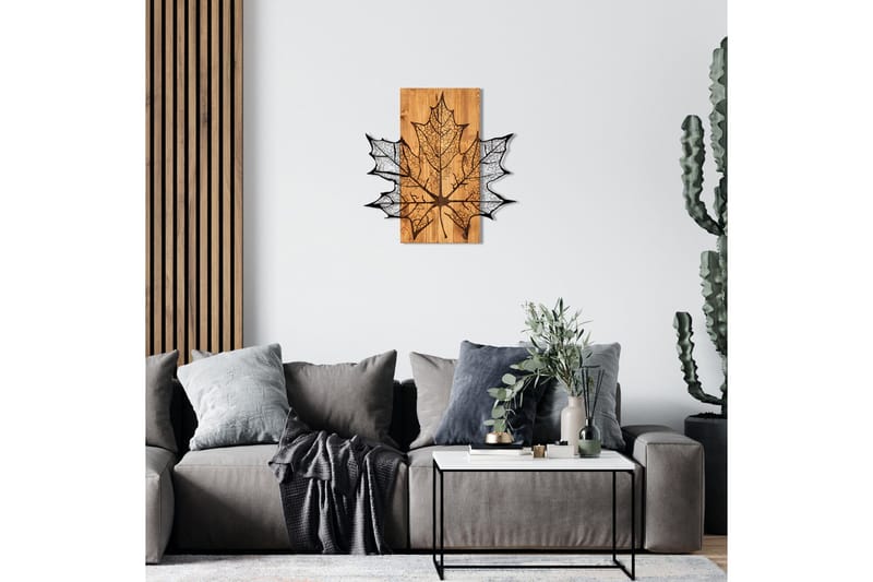 Hare Väggdekor - Svart/Valnöt - Inredning & dekor - Väggdekor - Skyltar - Plåtskylt