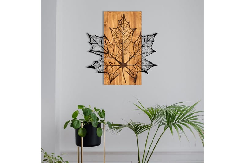 Hare Väggdekor - Svart/Valnöt - Inredning & dekor - Väggdekor - Skyltar - Plåtskylt