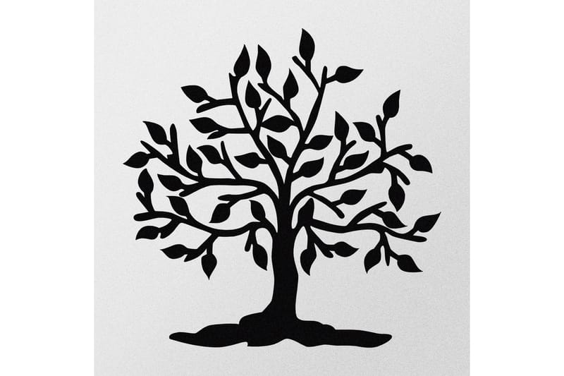 HEART TREE Väggdekor Svart - Inredning & dekor - Väggdekor - Skyltar - Plåtskylt