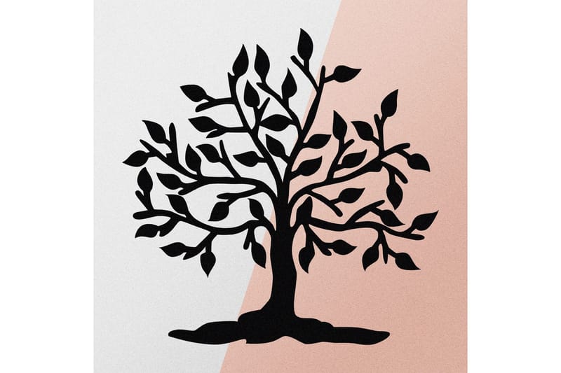 Heart Tree Väggdekor - Svart - Inredning & dekor - Väggdekor - Skyltar - Plåtskylt