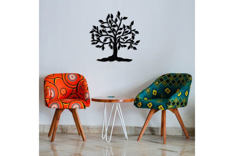 Heart Tree Väggdekor - Svart - Inredning & dekor - Väggdekor - Skyltar - Plåtskylt